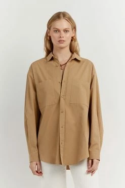 DISSH Boutiques MAXIE WHEAT LONG SLEEVE SHIRT CLOTHING