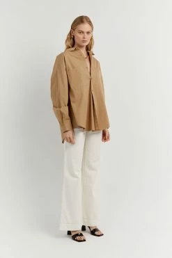 DISSH Boutiques MAXIE WHEAT LONG SLEEVE SHIRT CLOTHING