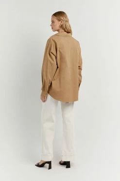 DISSH Boutiques MAXIE WHEAT LONG SLEEVE SHIRT CLOTHING