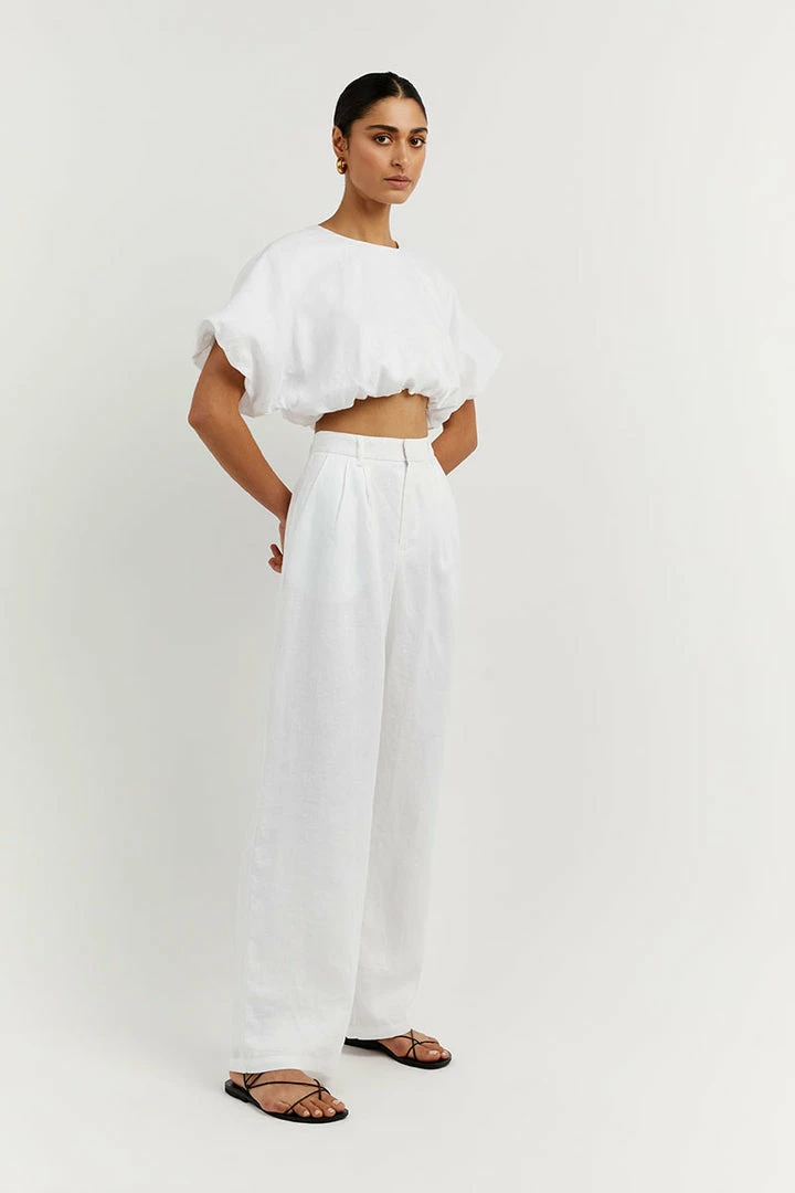 Budget ๐ฅ DISSH Boutiques BONNIE WHITE BUBBLE CROP TOP ๐ 4 DISSH Boutiques BONNIE WHITE BUBBLE CROP TOP