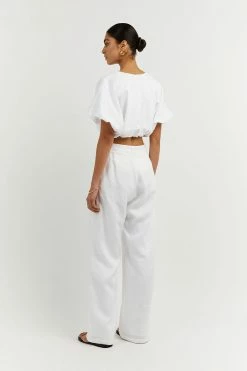 Budget ๐ฅ DISSH Boutiques BONNIE WHITE BUBBLE CROP TOP ๐ 10 DISSH Boutiques BONNIE WHITE BUBBLE CROP TOP