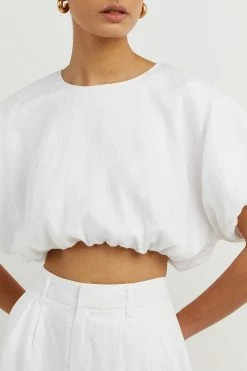 Budget ๐ฅ DISSH Boutiques BONNIE WHITE BUBBLE CROP TOP ๐ 11 DISSH Boutiques BONNIE WHITE BUBBLE CROP TOP