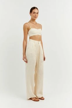 Cheapest ๐ฅ DISSH Boutiques VIENNA BUTTER LINEN CURVED CROP TOP CLOTHING โจ 9 DISSH Boutiques VIENNA BUTTER LINEN CURVED CROP TOP CLOTHING