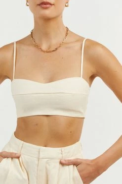 Cheapest ๐ฅ DISSH Boutiques VIENNA BUTTER LINEN CURVED CROP TOP CLOTHING โจ 11 DISSH Boutiques VIENNA BUTTER LINEN CURVED CROP TOP CLOTHING