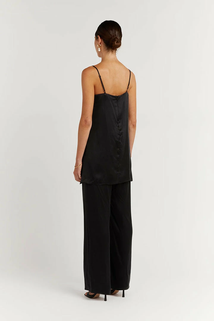 Best Sale 🥰 DISSH Boutiques EVANS BLACK SILK TUNIC TOP 😀 7 DISSH Boutiques EVANS BLACK SILK TUNIC TOP