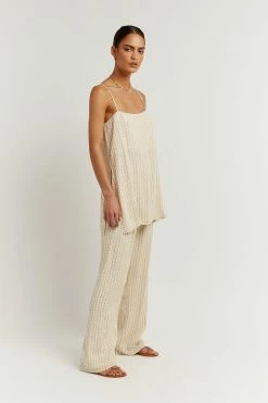 DISSH Boutiques MASON BEIGE GEO TUNIC TOP THE BUMP FRIENDLY EDIT