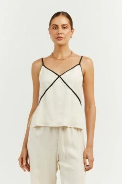 DISSH Boutiques MARCO OYSTER BINDING CAMI TOP CLOTHING