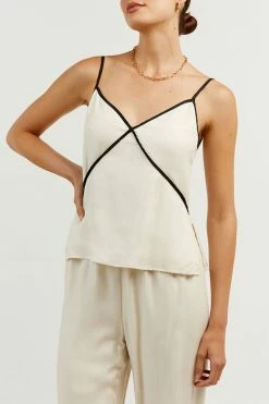 DISSH Boutiques MARCO OYSTER BINDING CAMI TOP CLOTHING