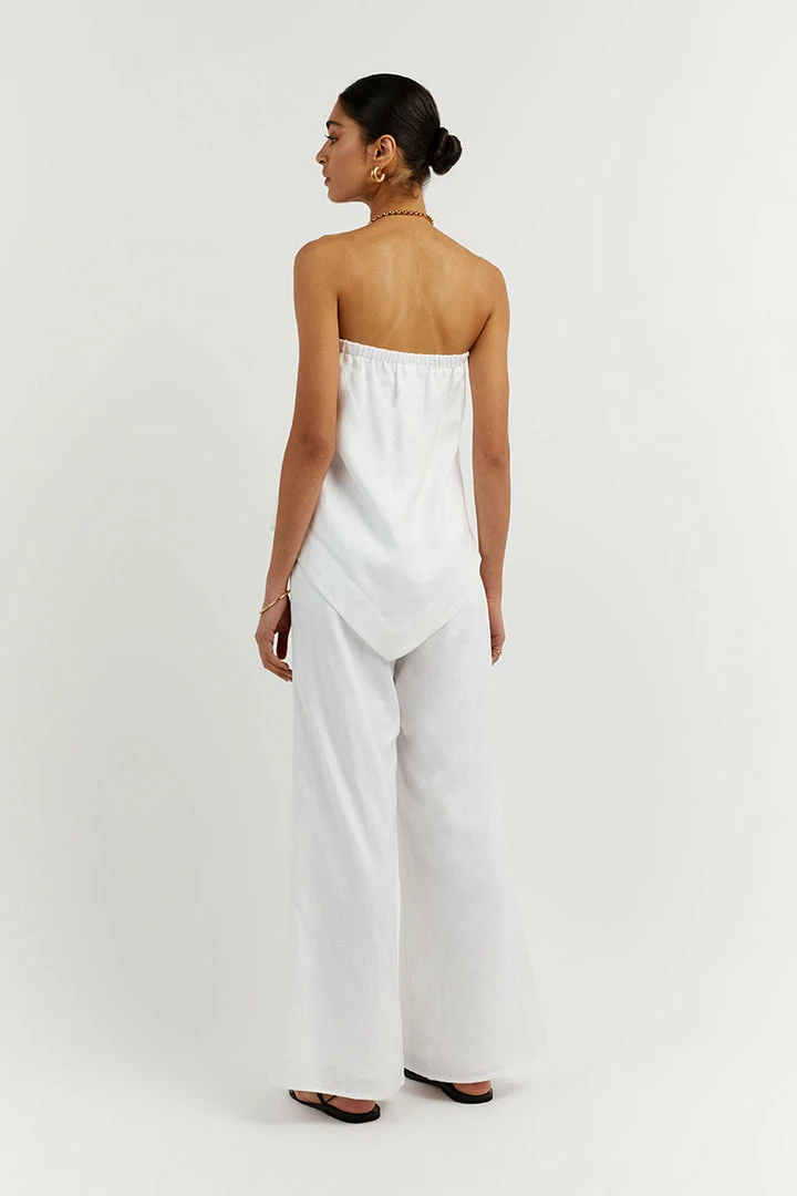 Best deal โ๏ธ DISSH Boutiques JESSIE WHITE LINEN STRAPLESS TOP CLOTHING ๐ 5 DISSH Boutiques JESSIE WHITE LINEN STRAPLESS TOP CLOTHING
