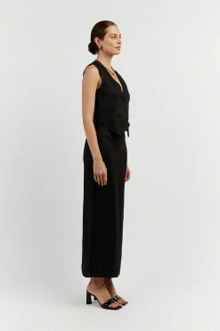 Wholesale ๐ DISSH Boutiques ROBERTS BLACK LINEN MIDI ๐ SKIRT ๐ฅฐ 8 DISSH Boutiques ROBERTS BLACK LINEN MIDI SKIRT