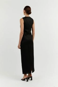 Wholesale ๐ DISSH Boutiques ROBERTS BLACK LINEN MIDI ๐ SKIRT ๐ฅฐ 9 DISSH Boutiques ROBERTS BLACK LINEN MIDI SKIRT