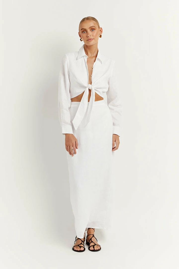 Best reviews of ๐ DISSH Boutiques CLOTHING ROBERTS WHITE LINEN MIDI ๐ SKIRT โญ 4 DISSH Boutiques CLOTHING ROBERTS WHITE LINEN MIDI SKIRT