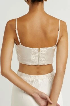 New โ๏ธ DISSH Boutiques SIMONE PEARL SATIN MIDI ๐ SKIRT CLOTHING ๐ 9 DISSH Boutiques SIMONE PEARL SATIN MIDI SKIRT CLOTHING