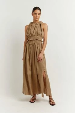 DISSH Boutiques LANA MOCHA CIRCLE SKIRT CLOTHING