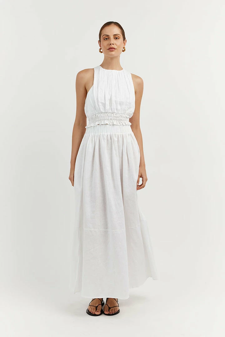 Best Pirce ๐ DISSH Boutiques LANA WHITE CIRCLE ๐ SKIRT ๐ 3 DISSH Boutiques LANA WHITE CIRCLE SKIRT