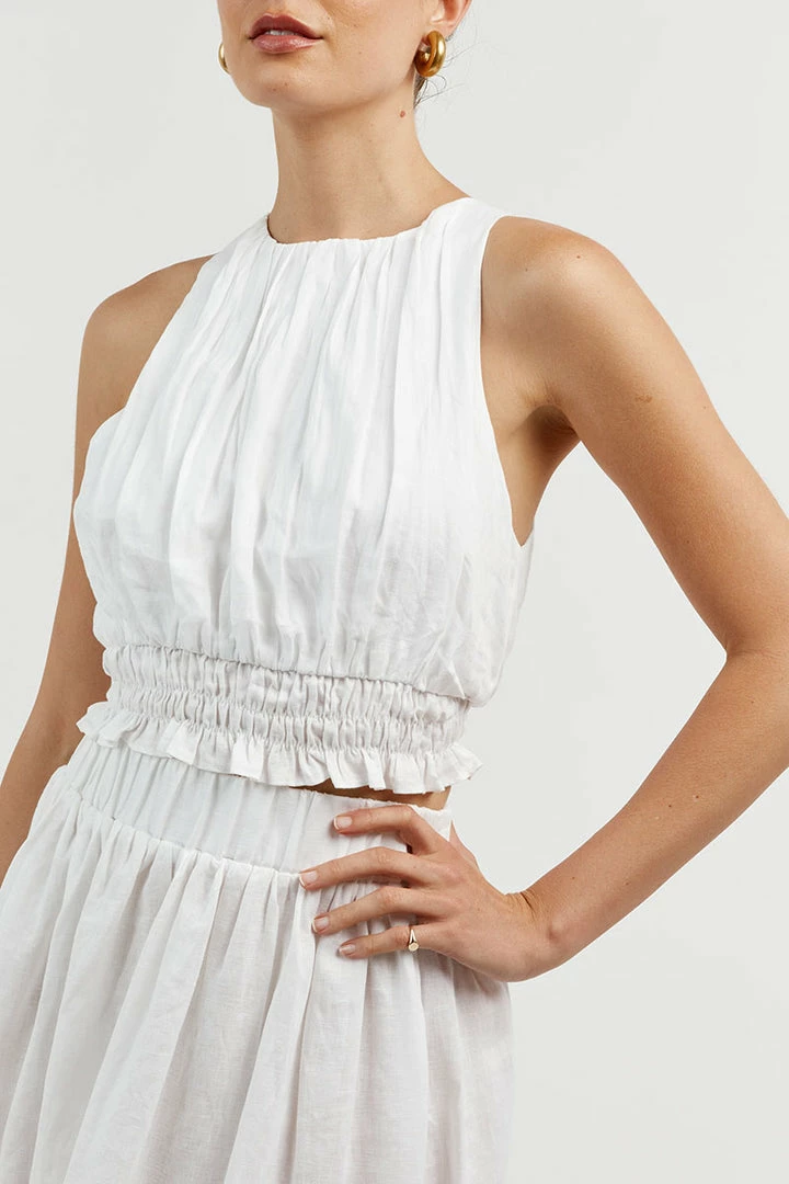 Best Pirce ๐ DISSH Boutiques LANA WHITE CIRCLE ๐ SKIRT ๐ 4 DISSH Boutiques LANA WHITE CIRCLE SKIRT