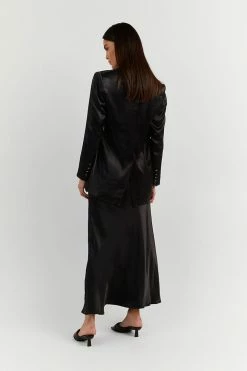 Outlet π DISSH Boutiques BOBBY BLACK SATIN BIAS CUT π SKIRT β 9 DISSH Boutiques BOBBY BLACK SATIN BIAS CUT SKIRT