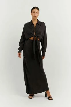 DISSH Boutiques CLOTHING MARTINI BLACK MIDI SKIRT