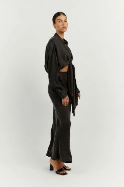 DISSH Boutiques CLOTHING MARTINI BLACK MIDI SKIRT