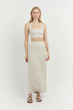DISSH Boutiques WILLOW NATURAL STRAIGHT LONG SKIRT