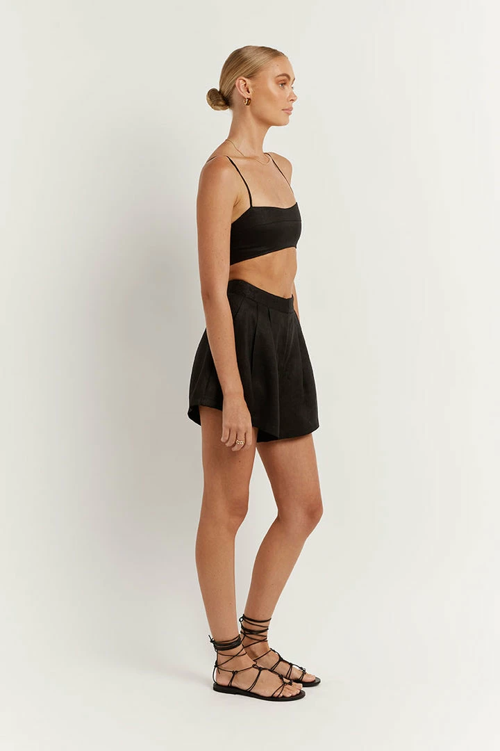 Wholesale ๐ DISSH Boutiques ALBER BLACK LINEN SHORT ๐คฉ 4 DISSH Boutiques ALBER BLACK LINEN SHORT