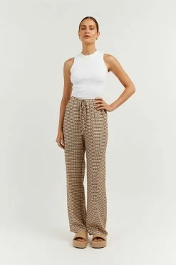 DISSH Boutiques ALFIE BEIGE SWIRL DRAWSTRING PANT