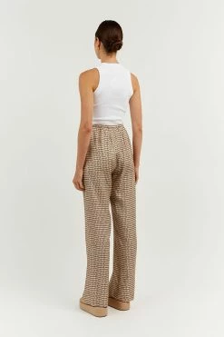 DISSH Boutiques ALFIE BEIGE SWIRL DRAWSTRING PANT