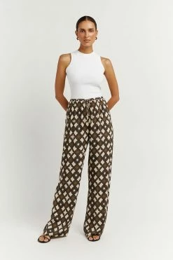 DISSH Boutiques GOSSE KHAKI GEO PANT