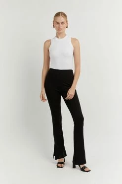 DISSH Boutiques DUKE BLACK FLARED PANT