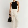 DISSH Boutiques CLOTHING JACKSON CREAM TAPERED LEG PANT