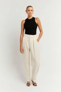 DISSH Boutiques CLOTHING JACKSON CREAM TAPERED LEG PANT