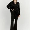 DISSH Boutiques HICKS BLACK CREPE FLARE PANT