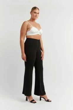 DISSH Boutiques HICKS BLACK CREPE FLARE PANT