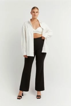 DISSH Boutiques HICKS BLACK CREPE FLARE PANT