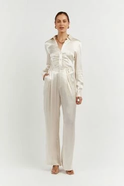 DISSH Boutiques SIMONE PEARL STRAIGHT TROUSER