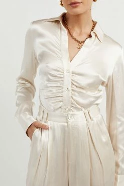 DISSH Boutiques SIMONE PEARL STRAIGHT TROUSER