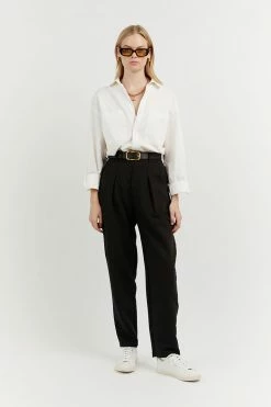 DISSH Boutiques KIRBY BLACK TAPERED LEG PANT