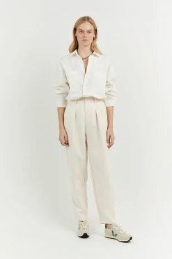 DISSH Boutiques KIRBY CREAM TAPERED LEG PANT