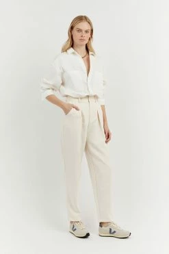 DISSH Boutiques KIRBY CREAM TAPERED LEG PANT