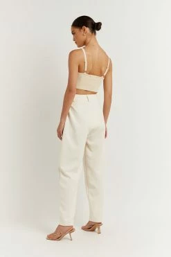 DISSH Boutiques KIRBY CREAM TAPERED LEG PANT