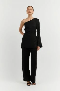 DISSH Boutiques MARCO BLACK STRAIGHT PANT CLOTHING