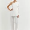 DISSH Boutiques MARCO WHITE STRAIGHT PANT