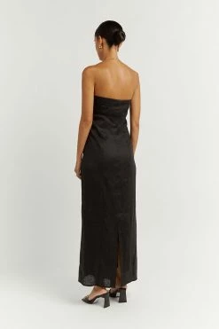 Deals โ DISSH Boutiques ANDERSON BLACK LINEN MIDI ๐ DRESS ๐ 8 DISSH Boutiques ANDERSON BLACK LINEN MIDI DRESS