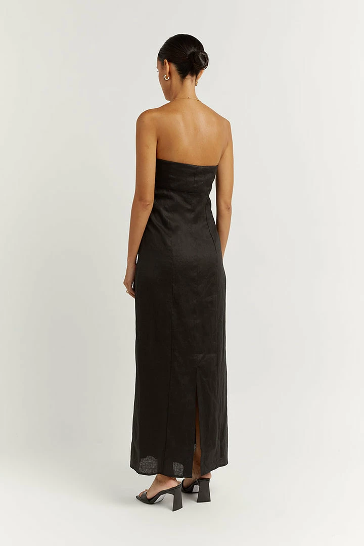 Deals โ DISSH Boutiques ANDERSON BLACK LINEN MIDI ๐ DRESS ๐ 4 DISSH Boutiques ANDERSON BLACK LINEN MIDI DRESS