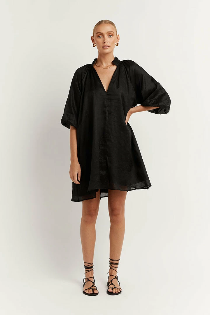 Hot Sale ๐ DISSH Boutiques EMPIRE BLACK SMOCK MINI ๐ DRESS THE BUMP FRIENDLY EDIT ๐ 2 DISSH Boutiques EMPIRE BLACK SMOCK MINI DRESS THE BUMP FRIENDLY EDIT