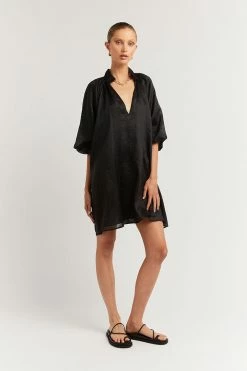 Hot Sale ๐ DISSH Boutiques EMPIRE BLACK SMOCK MINI ๐ DRESS THE BUMP FRIENDLY EDIT ๐ 20 DISSH Boutiques EMPIRE BLACK SMOCK MINI DRESS THE BUMP FRIENDLY EDIT