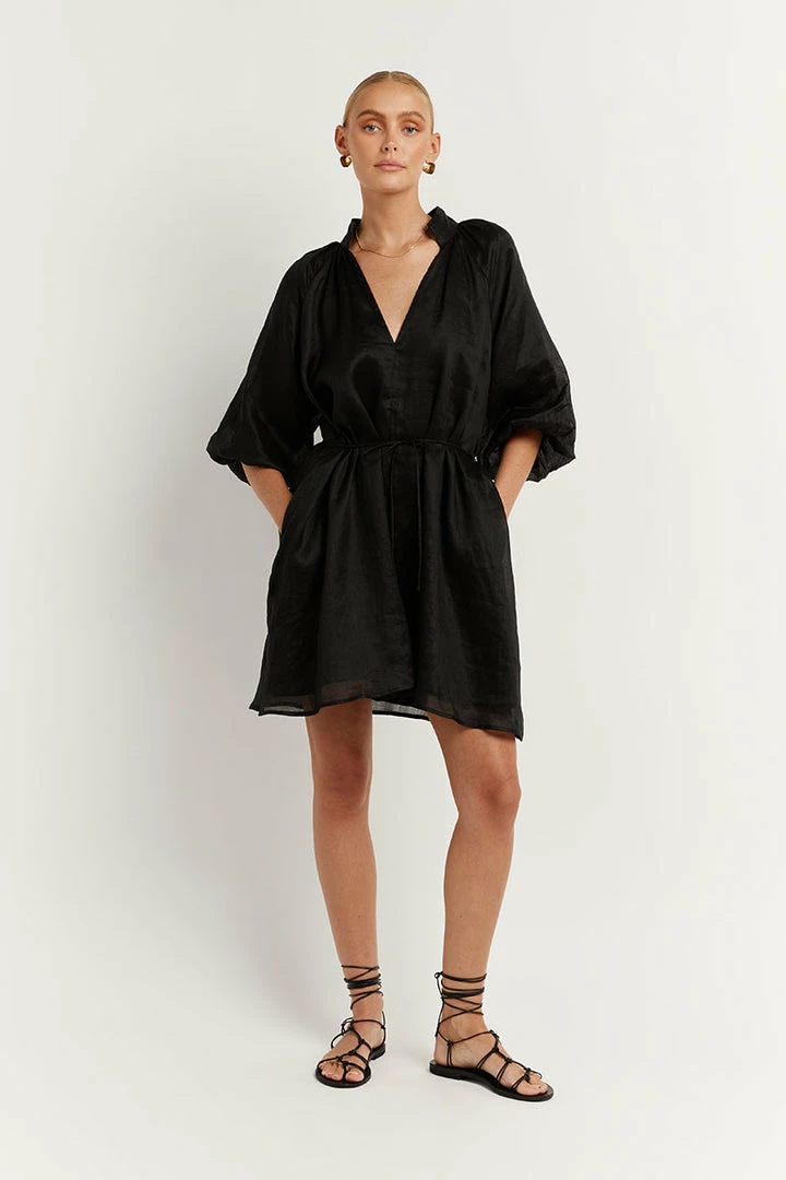 Hot Sale ๐ DISSH Boutiques EMPIRE BLACK SMOCK MINI ๐ DRESS THE BUMP FRIENDLY EDIT ๐ 1 DISSH Boutiques EMPIRE BLACK SMOCK MINI DRESS THE BUMP FRIENDLY EDIT