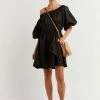 DISSH Boutiques PIP BLACK LINEN DRESS THE BUMP FRIENDLY EDIT