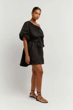 Hot Sale โ๏ธ DISSH Boutiques PIP BLACK LINEN ๐ DRESS THE BUMP FRIENDLY EDIT ๐ 13 DISSH Boutiques PIP BLACK LINEN DRESS THE BUMP FRIENDLY EDIT