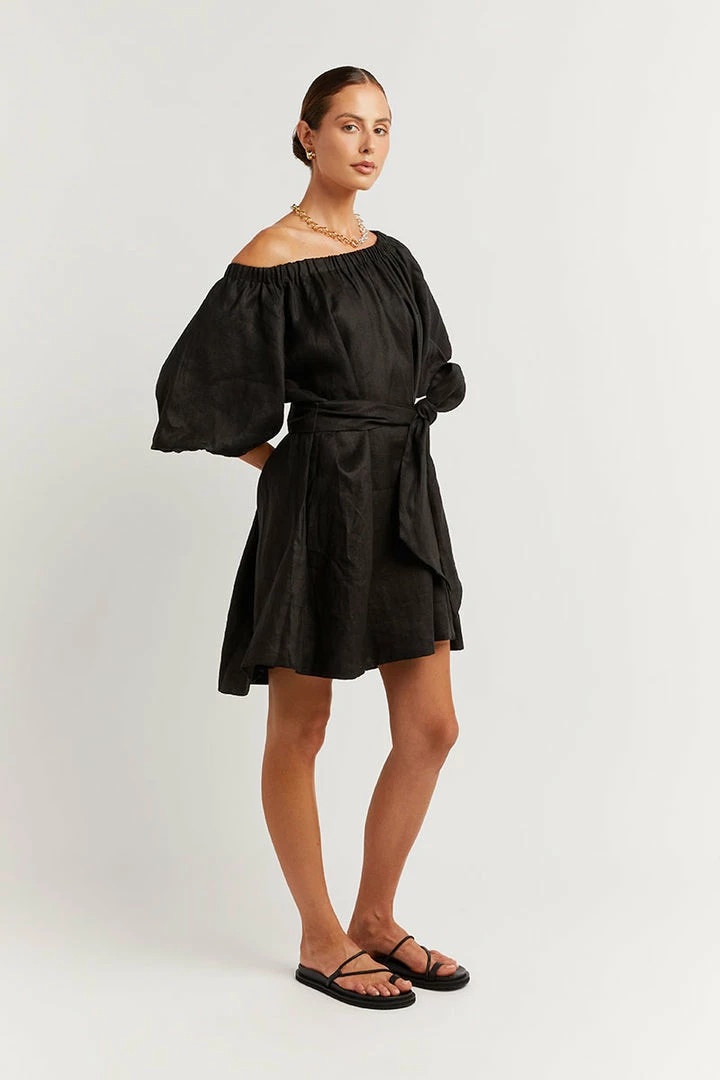 Hot Sale โ๏ธ DISSH Boutiques PIP BLACK LINEN ๐ DRESS THE BUMP FRIENDLY EDIT ๐ 3 DISSH Boutiques PIP BLACK LINEN DRESS THE BUMP FRIENDLY EDIT